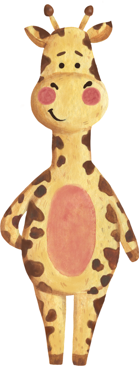 Watercolor giraffe